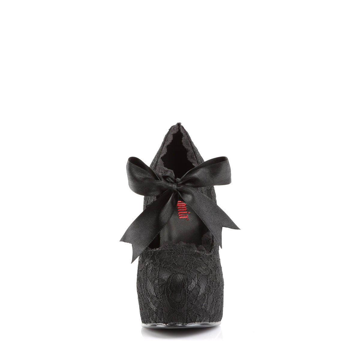 DEMON-11 5" Concealed PF MJ Pump w/ Lace Overlay & Bow