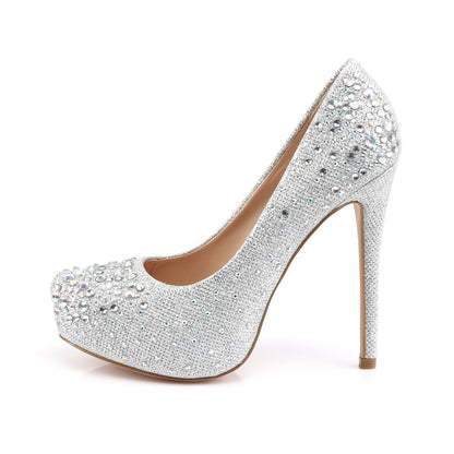 DESTINY-06R 5" Heel, 1" Hidden PF Pump Glitter