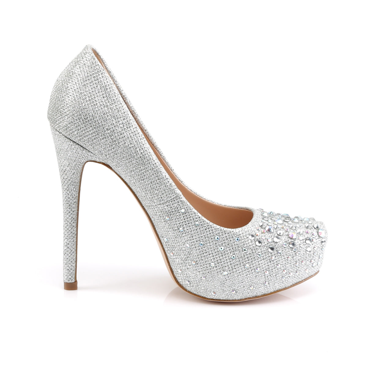 DESTINY-06R 5" Heel, 1" Hidden PF Pump Glitter