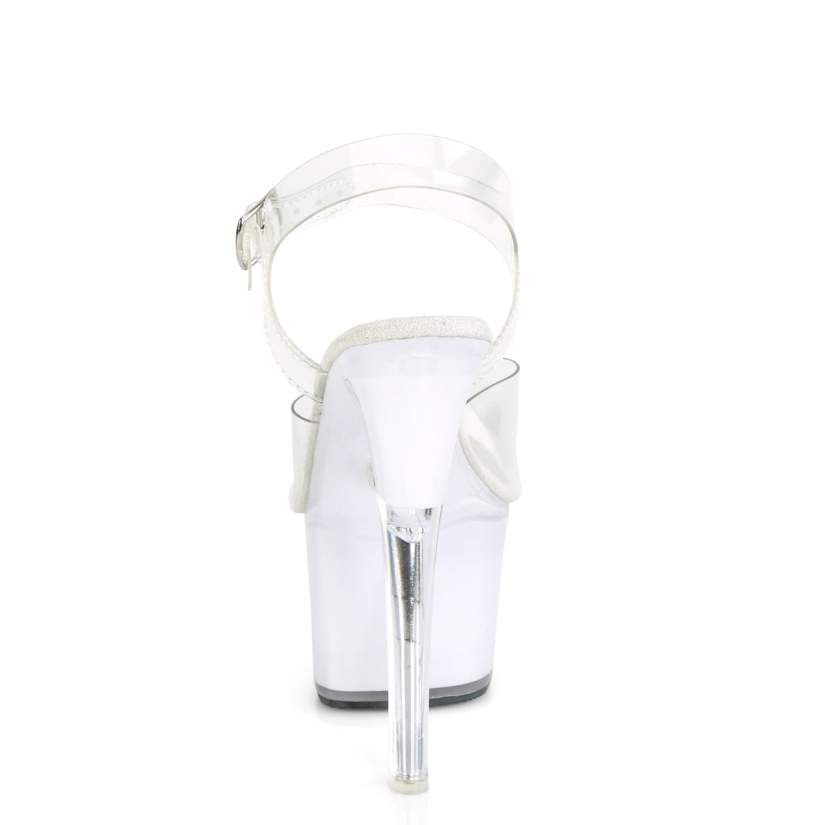 DISCOLITE-708 7" Heel, 2 3/4" PF LED Illuminated Ankle Strap Sandal