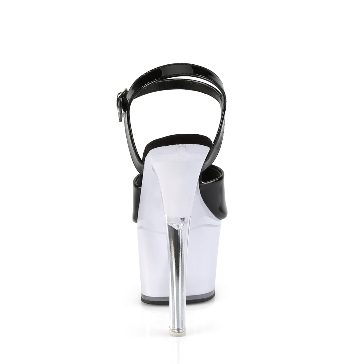 DISCOLITE-709 7" Heel, 2 3/4" PF LED Illuminated Ankle Strap Sandal