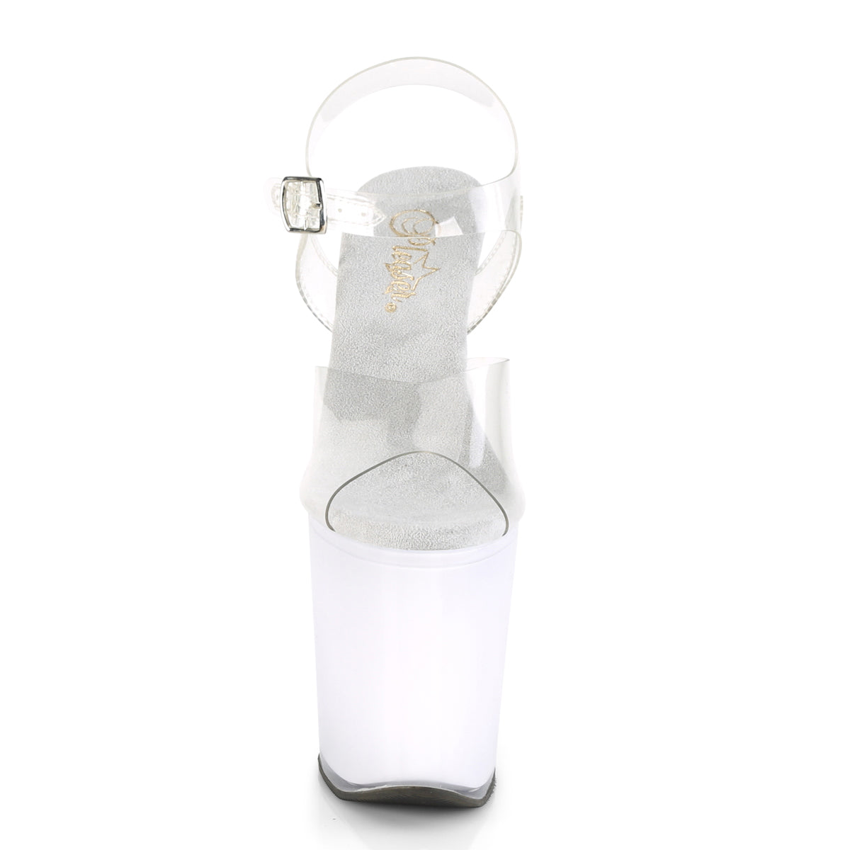 DISCOLITE-808 8" Heel, 4" PF LED Illuminated Ankle Strap Sandal