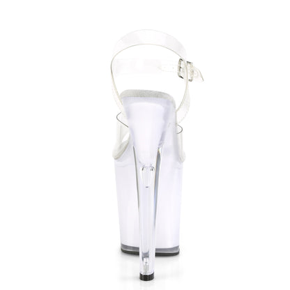 DISCOLITE-808 8" Heel, 4" PF LED Illuminated Ankle Strap Sandal