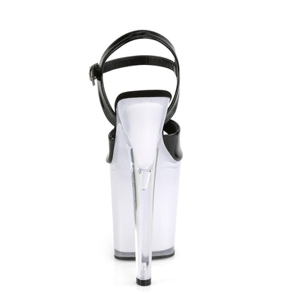 DISCOLITE-809 8" Heel, 4" PF LED Illuminated Ankle Strap Sandal