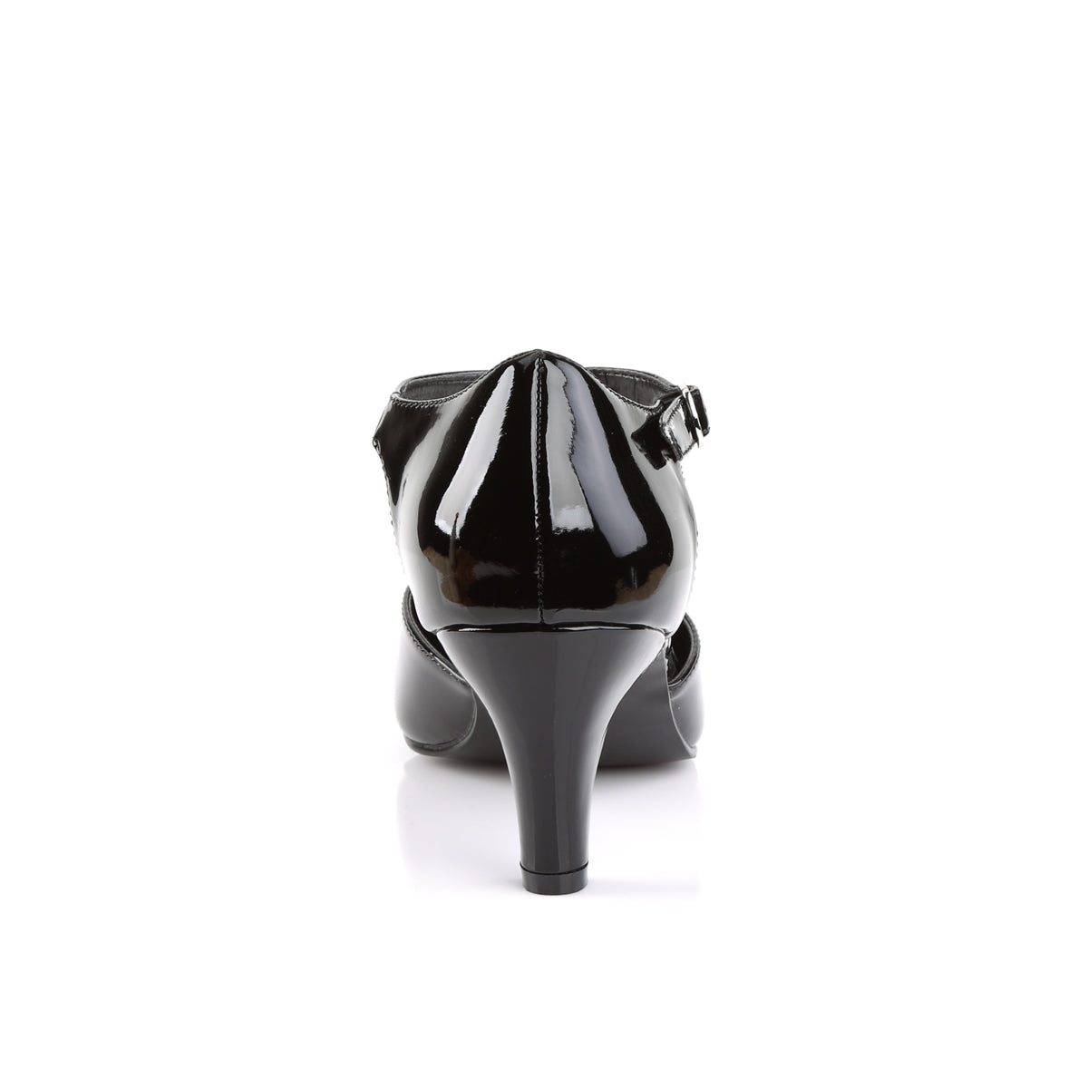 DIVINE-415 3" Block Heel D'orsay Style T-Strap Pump