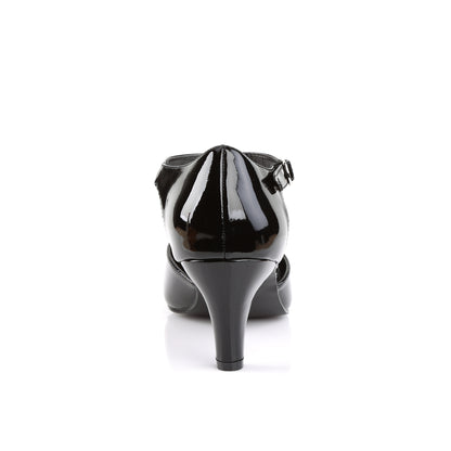 DIVINE-415 3" Block Heel D'orsay Style T-Strap Pump