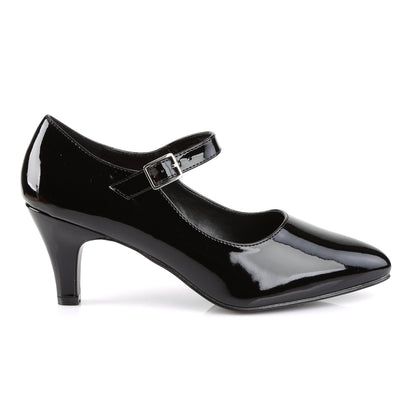 DIVINE-440 3" Block Heel D'orsay Mary Jane Pump