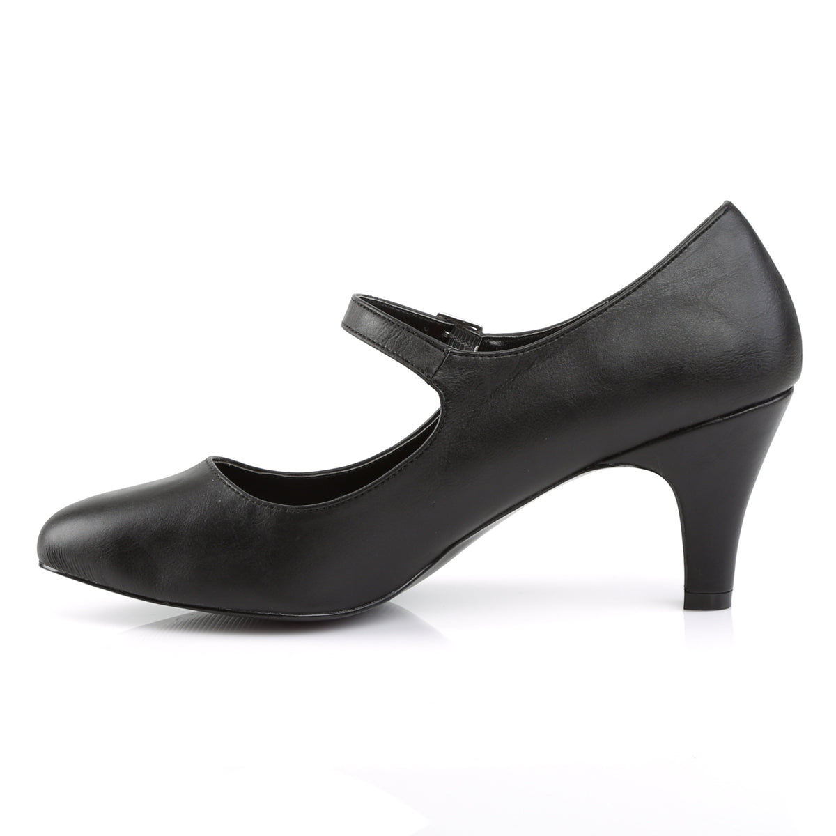 DIVINE-440 3" Block Heel D'orsay Mary Jane Pump