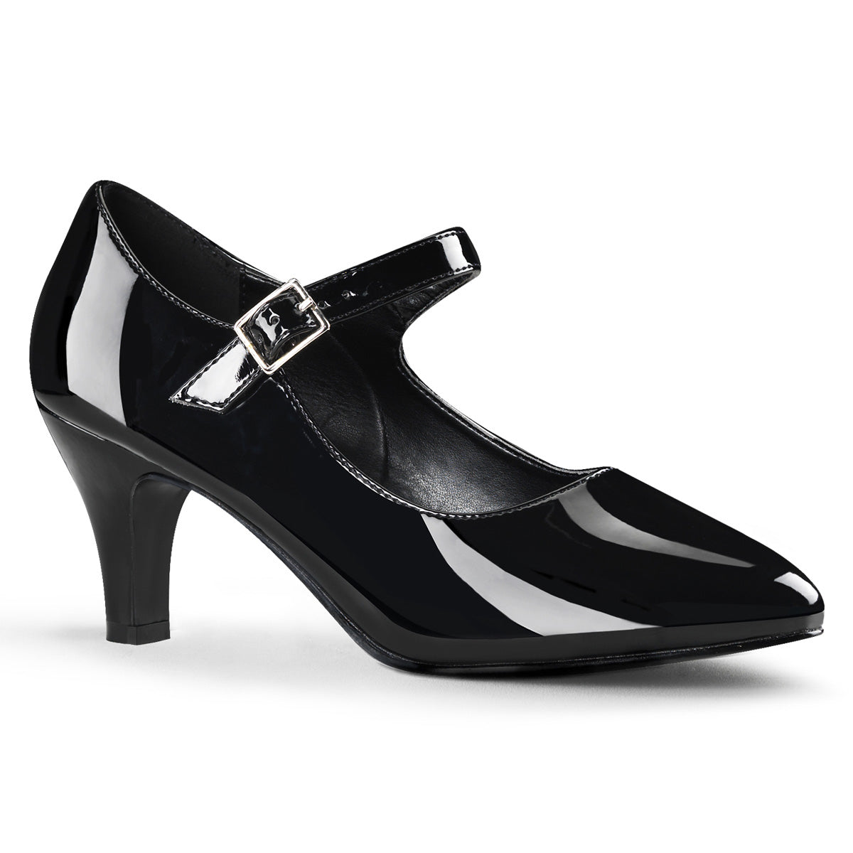 DIVINE-440 3" Block Heel D'orsay Mary Jane Pump