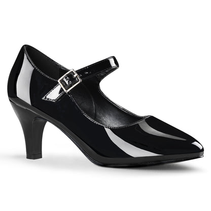 DIVINE-440 3" Block Heel D'orsay Mary Jane Pump