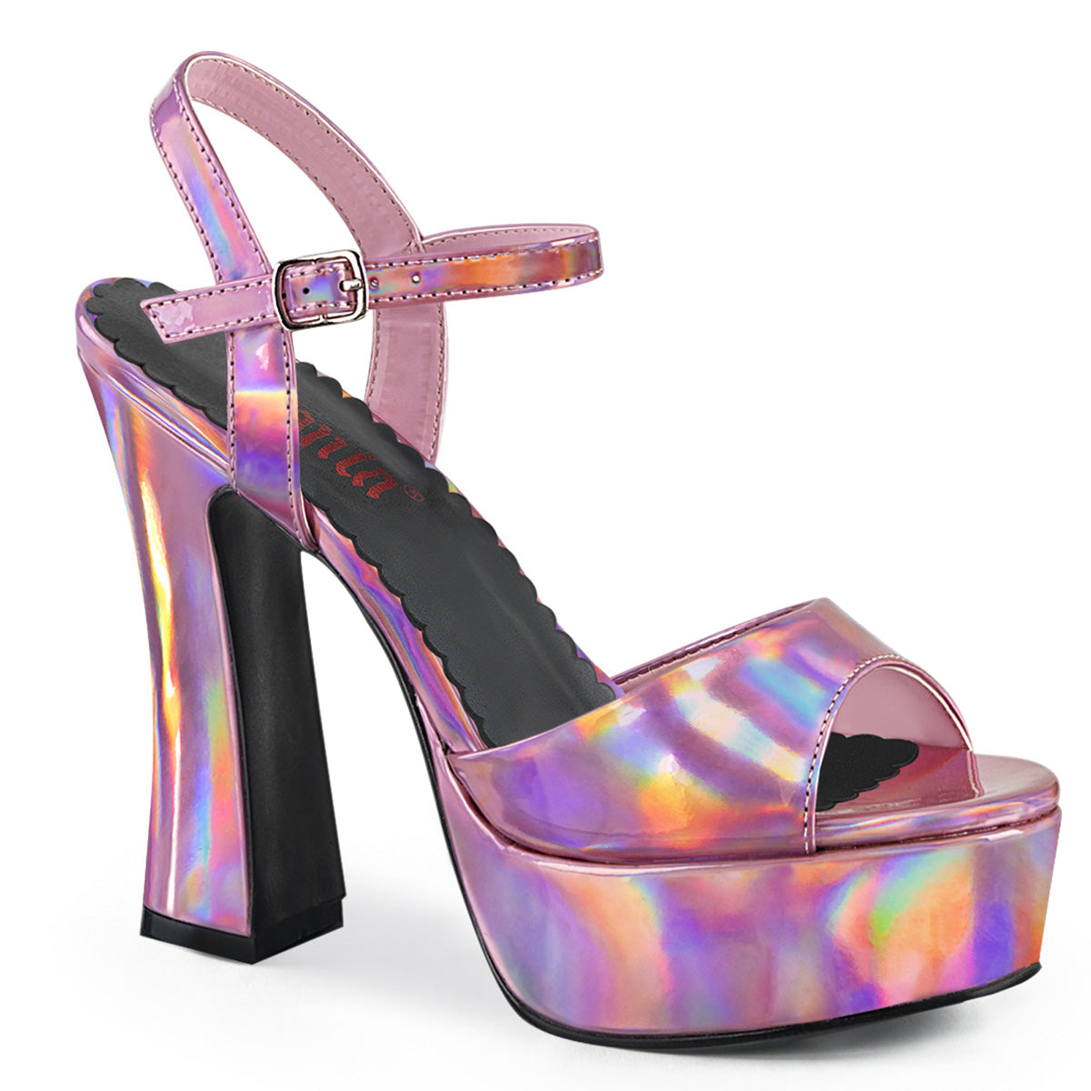 DOLLY-09 5" Chunky Heel Ankle Strap PF Sandal