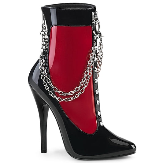 DOMINA-1033 6" Heel Ankle Boot, Back Zip
