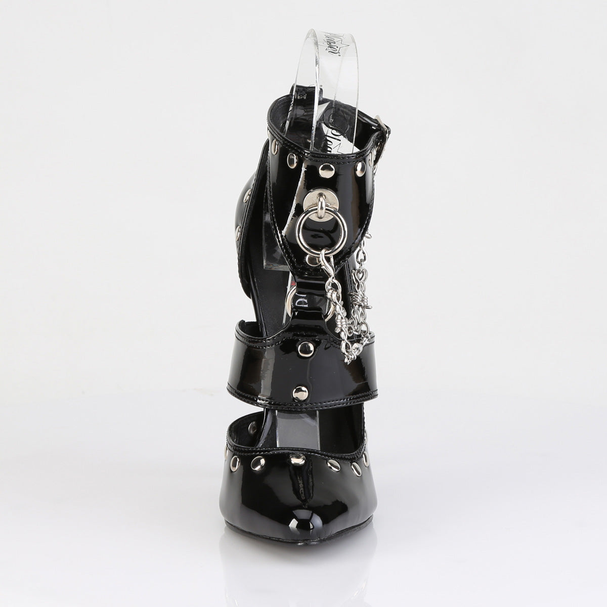 DOMINA-118 6" Stiletto Heel T-Strap Sandal