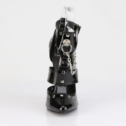DOMINA-118 6" Stiletto Heel T-Strap Sandal