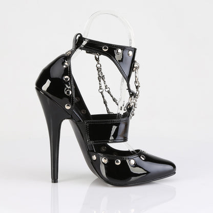 DOMINA-118 6" Stiletto Heel T-Strap Sandal