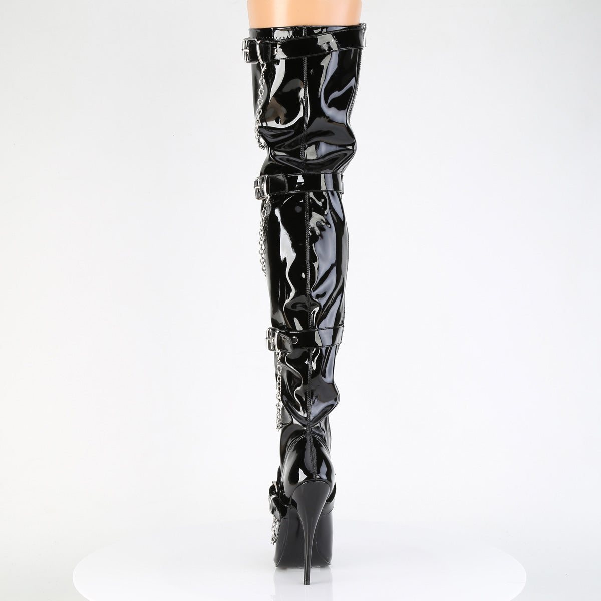 DOMINA-3027 6" Stiletto Heel Stretch Thigh High Boot