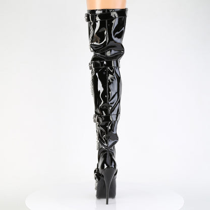 DOMINA-3027 6" Stiletto Heel Stretch Thigh High Boot