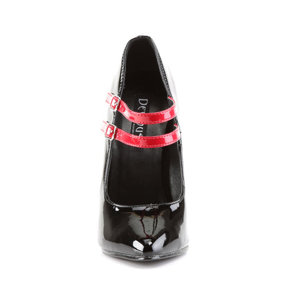 DOMINA-442 6" Mary Jane Pump W/ Contrast Heel