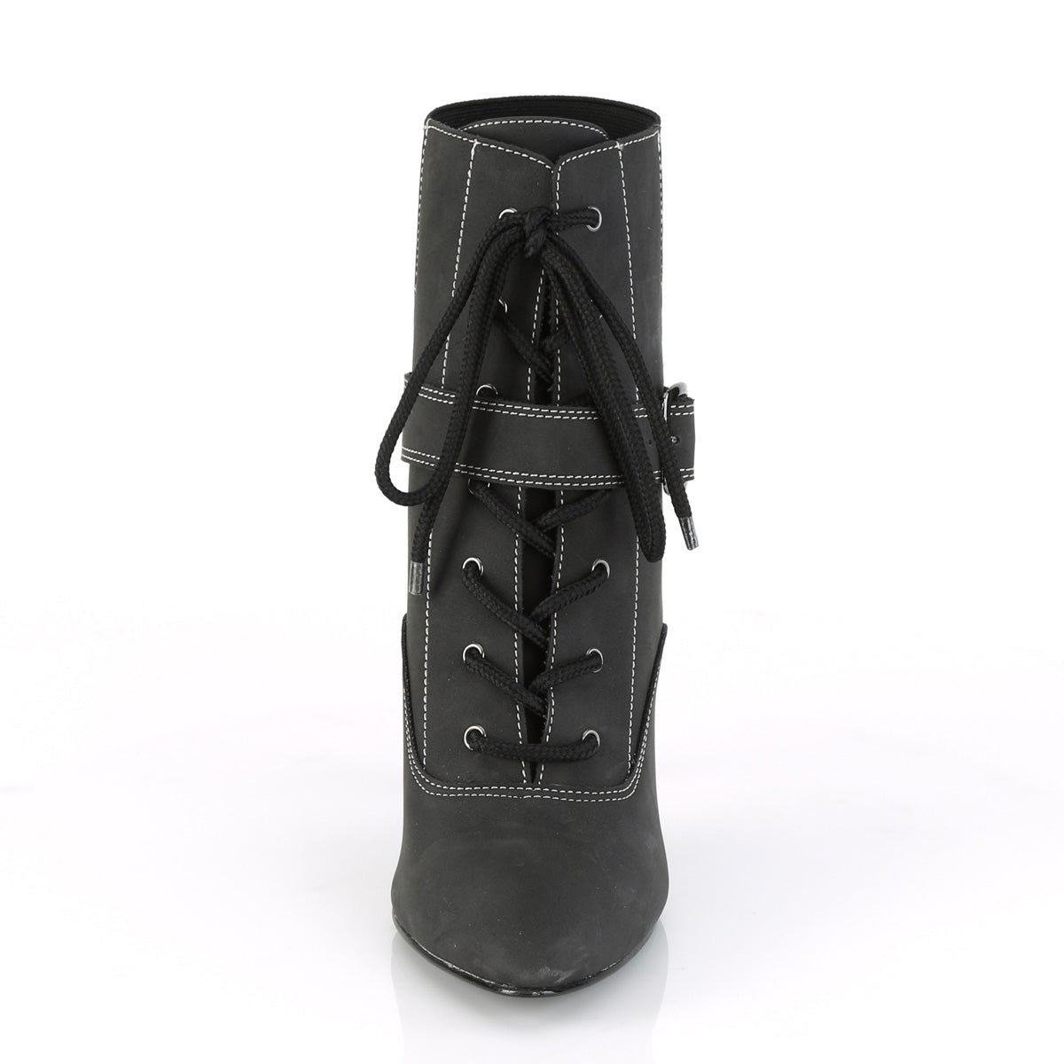 DREAM-1022 4" Heel Buckle Lace-Up Ankle Boot