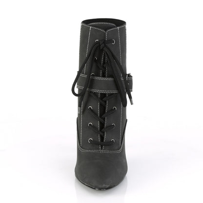 DREAM-1022 4" Heel Buckle Lace-Up Ankle Boot