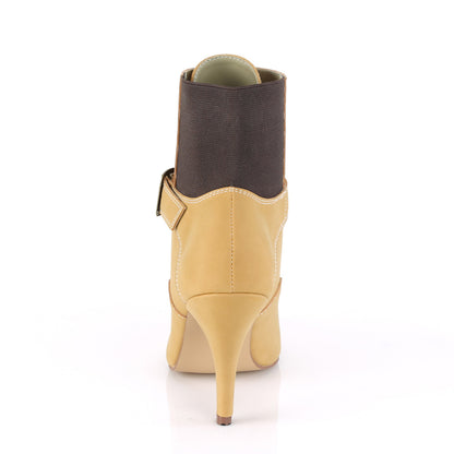 DREAM-1022 4" Heel Buckle Lace-Up Ankle Boot