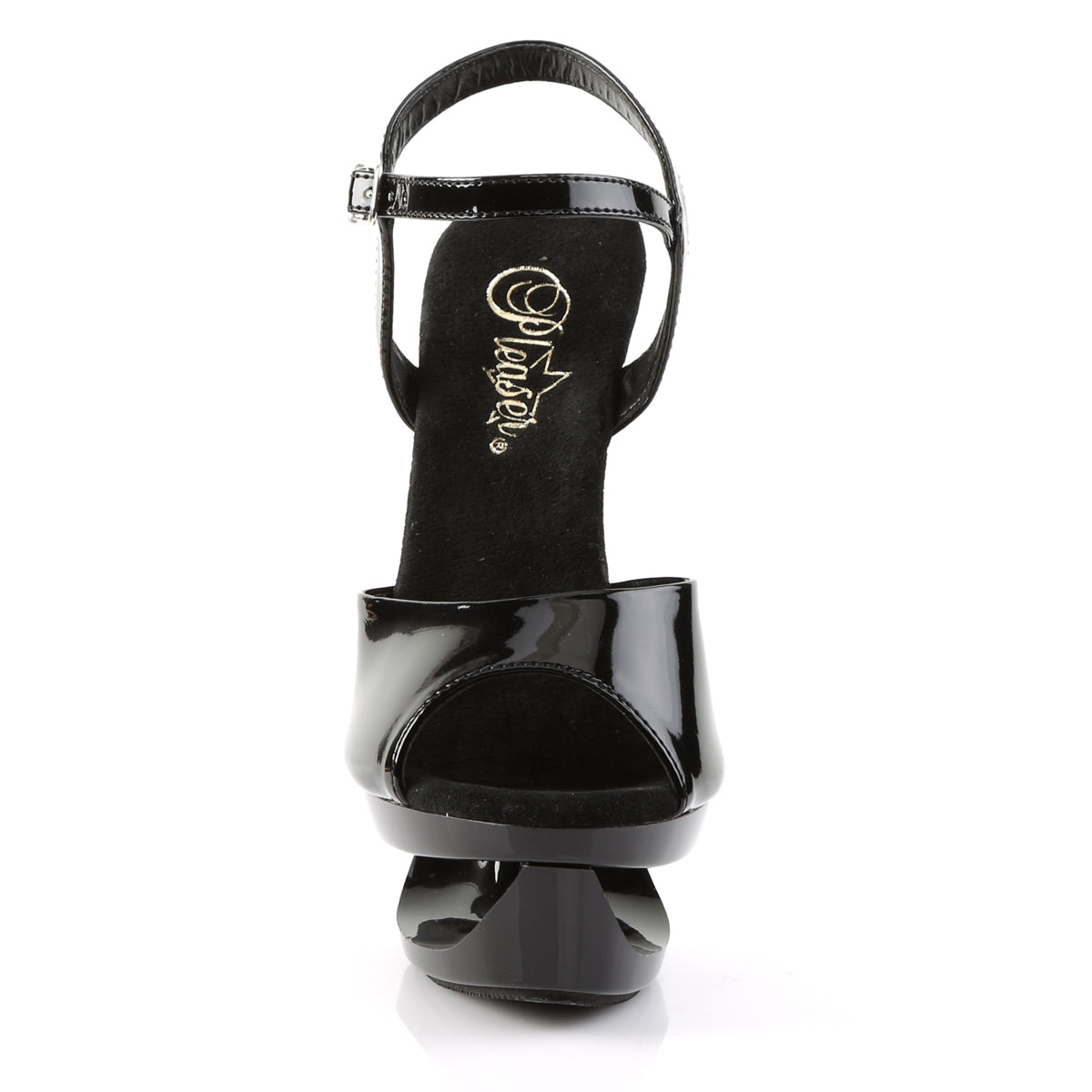 ECLIPSE-609 *6 1/2" Heel, 1 3/4" Cut-Out PF Ankle Strap Sandal