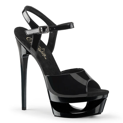 ECLIPSE-609 *6 1/2" Heel, 1 3/4" Cut-Out PF Ankle Strap Sandal