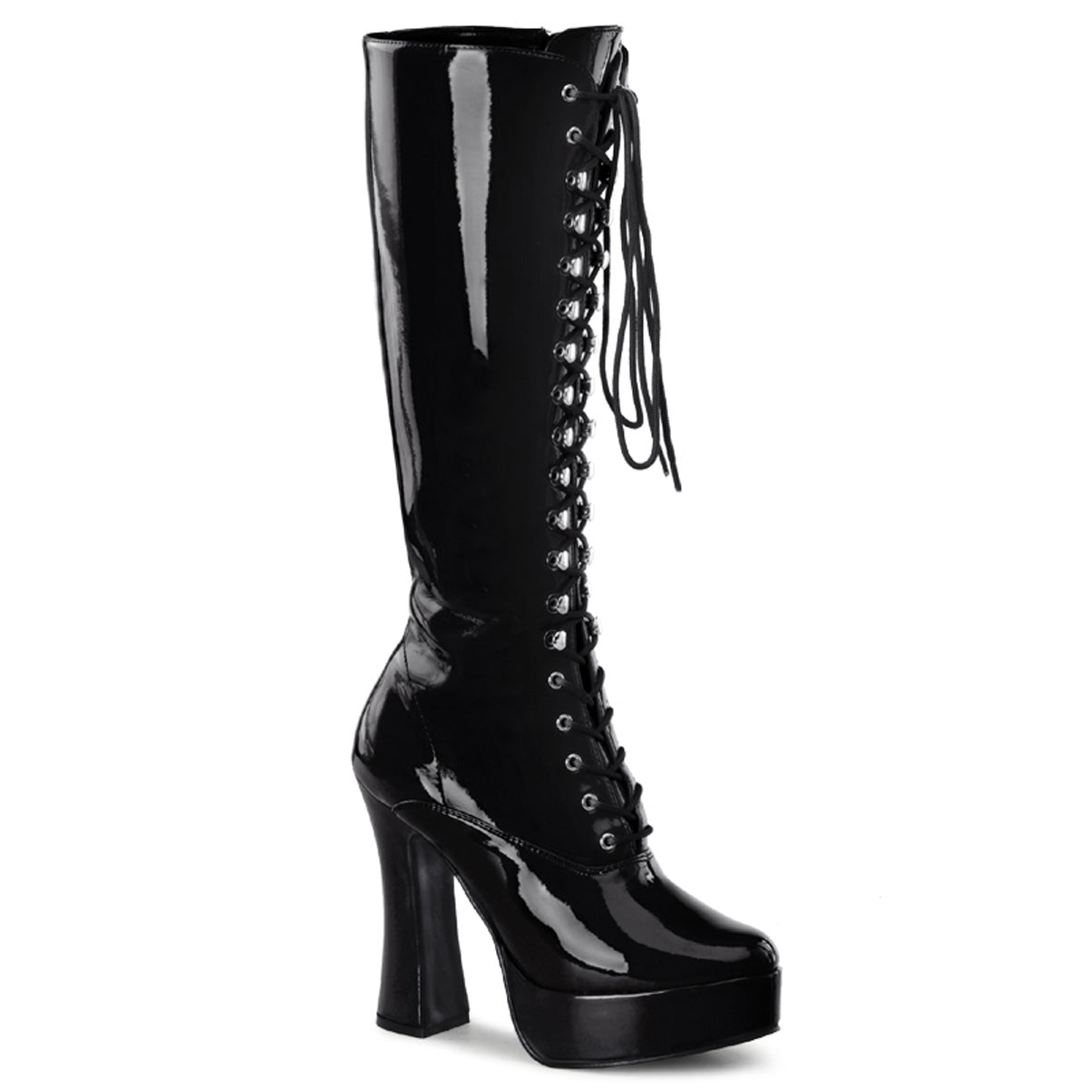 ELECTRA-2020 5" Stack Heel, 1 1/2" PF Knee Hi Boots w/ Zipper