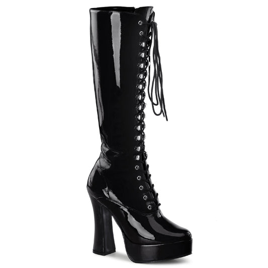 ELECTRA-2020 5" Stack Heel, 1 1/2" PF Knee Hi Boots w/ Zipper