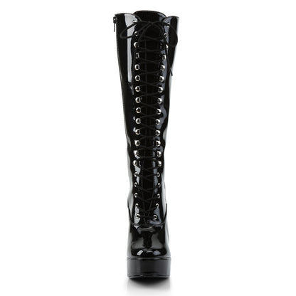 ELECTRA-2020 5" Stack Heel, 1 1/2" PF Knee Hi Boots w/ Zipper