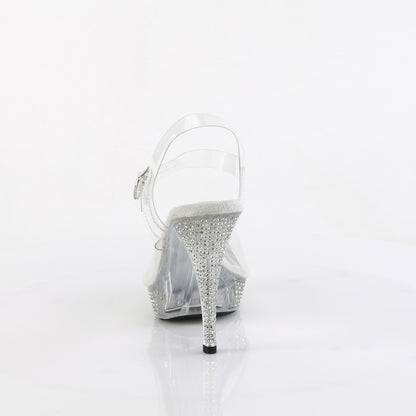 ELEGANT-408 4 1/2" Heel, 1" PF Ankle Strap Sandal w/ RS