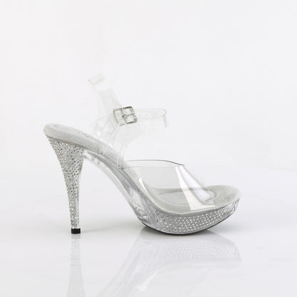 ELEGANT-408 4 1/2" Heel, 1" PF Ankle Strap Sandal w/ RS
