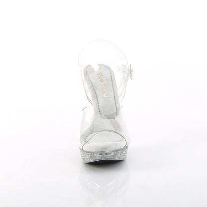 ELEGANT-408ABRS 4 1/2" Heel, 1" PF Ankle Strap Sandal w/ABRS