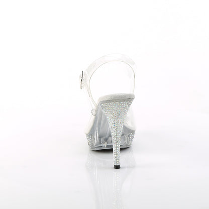 ELEGANT-408ABRS 4 1/2" Heel, 1" PF Ankle Strap Sandal w/ABRS