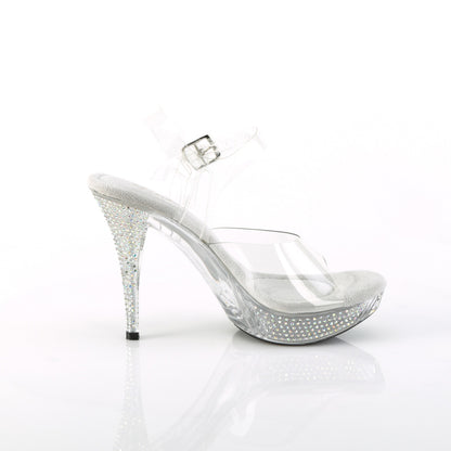 ELEGANT-408ABRS 4 1/2" Heel, 1" PF Ankle Strap Sandal w/ABRS