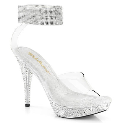 ELEGANT-442 4 1/2" Heel, 1" PF Sandal w/RS Ankle Cuff