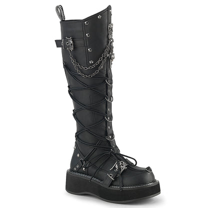 EMILY-221 2" Platform Knee High Boot, Inside Zip