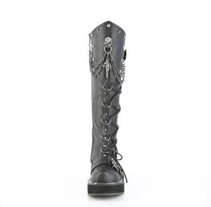 EMILY-221 2" Platform Knee High Boot, Inside Zip