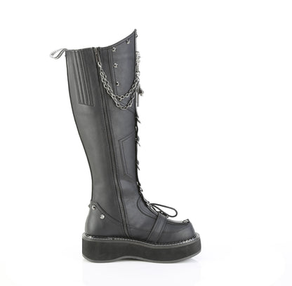EMILY-221 2" Platform Knee High Boot, Inside Zip