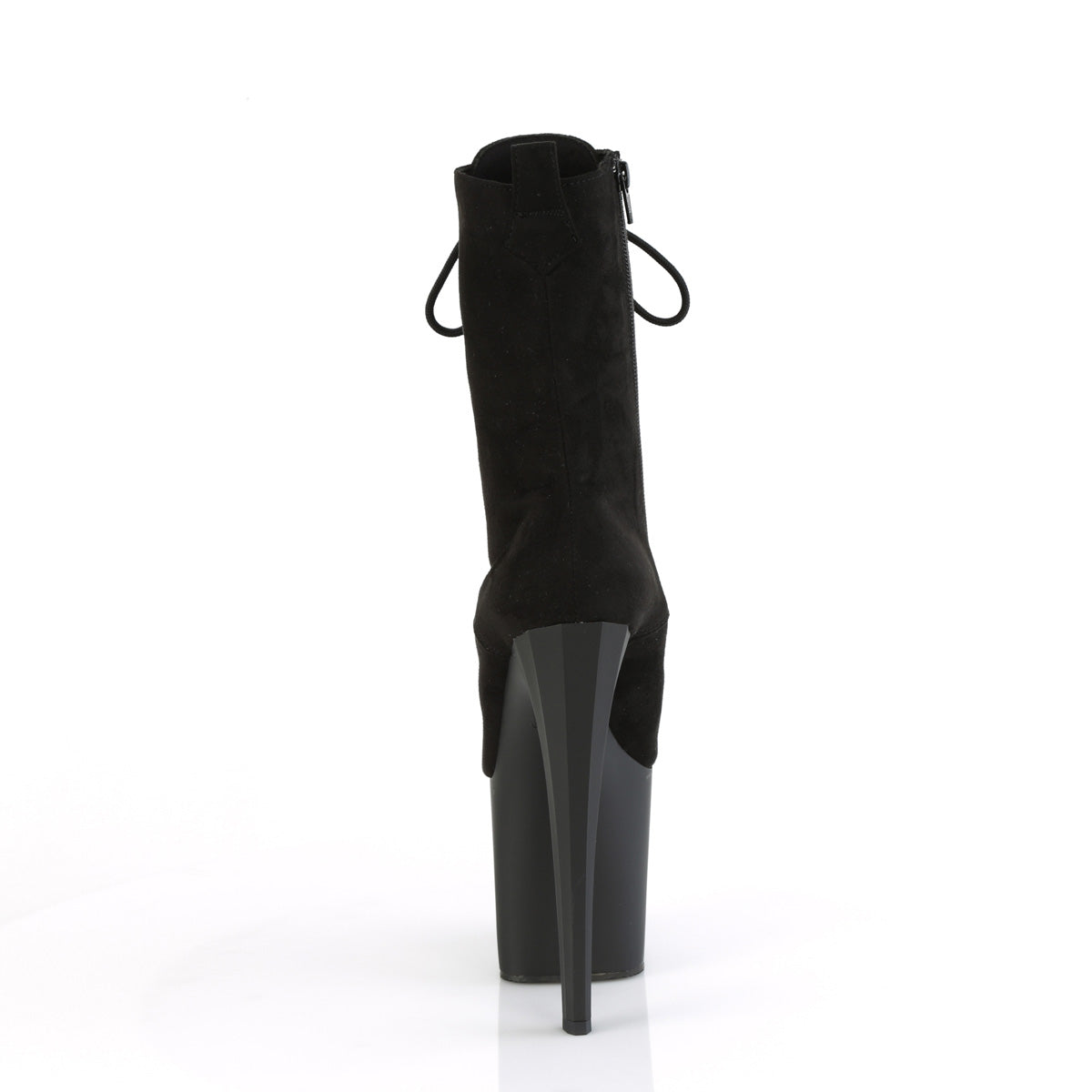 ENCHANT-1040 *8" Heel, 3 3/4" PF Lace-Up Ankle Boot, Side Zip