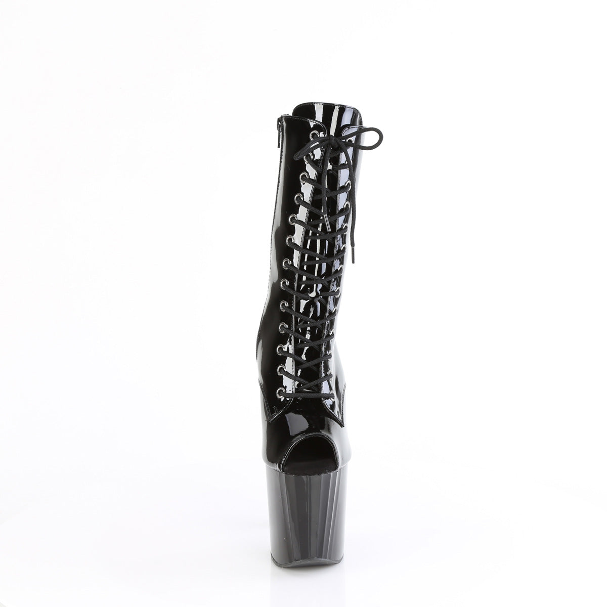 ENCHANT-1041 *8" Heel, 3 3/4" PF Peep Toe Ankle Boot, Side Zip