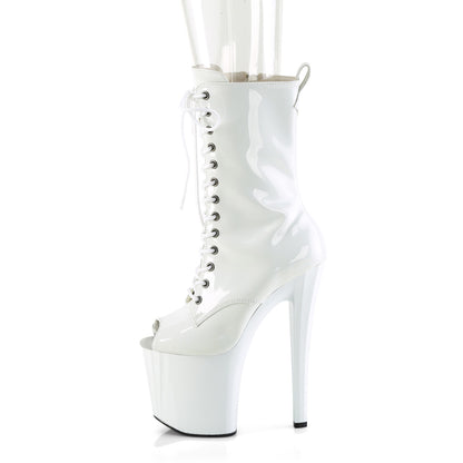 ENCHANT-1041 *8" Heel, 3 3/4" PF Peep Toe Ankle Boot, Side Zip