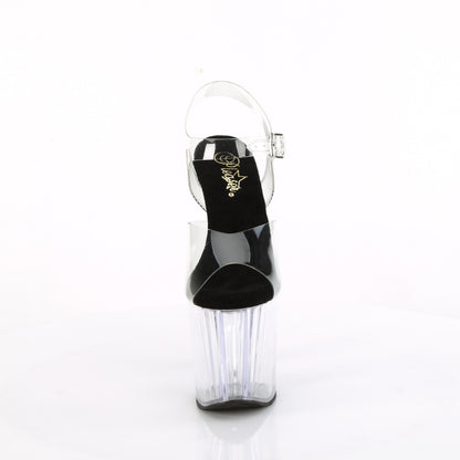 ENCHANT-708 8" Heel, 3 3/4" PF Ankle Strap Sandal