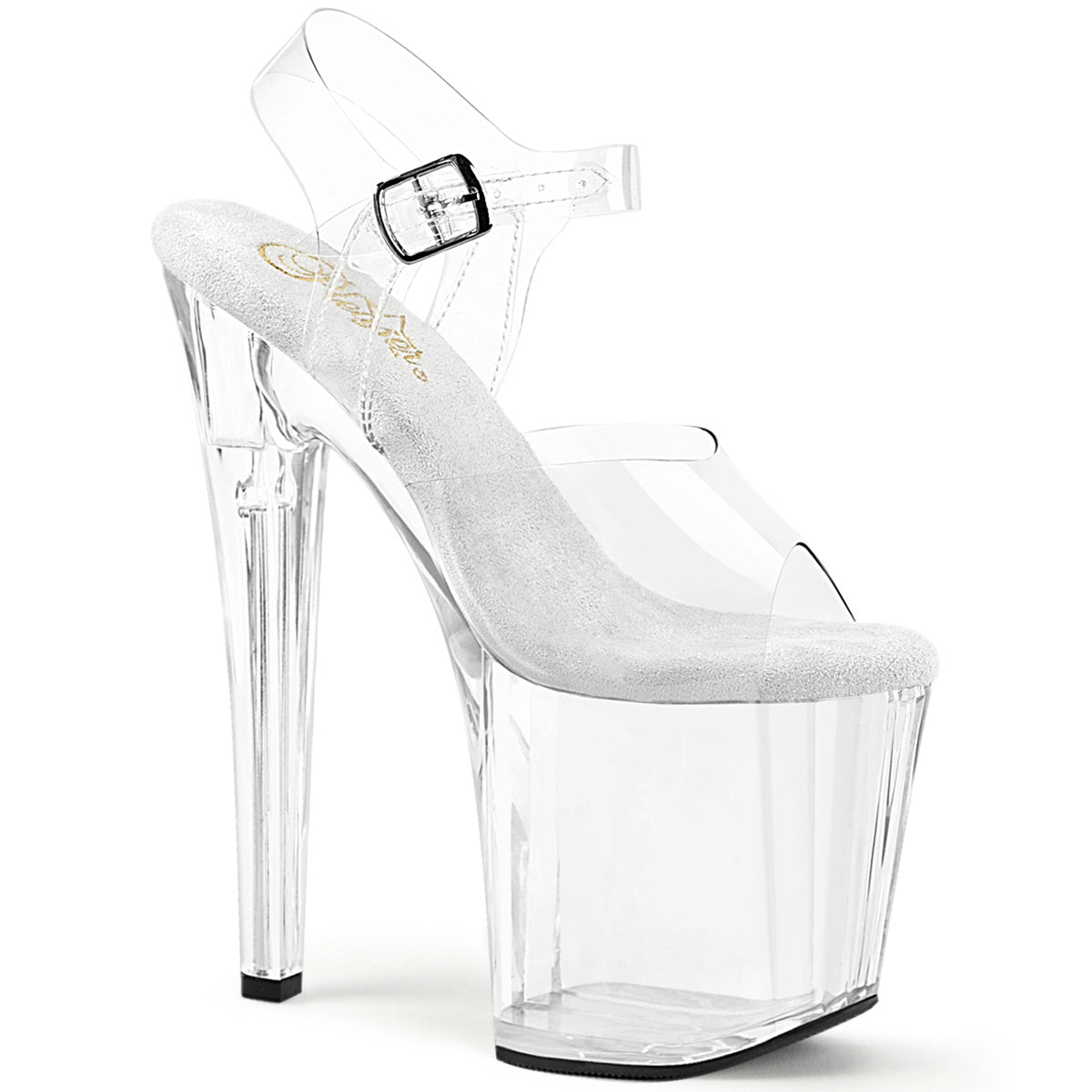 ENCHANT-708 8" Heel, 3 3/4" PF Ankle Strap Sandal