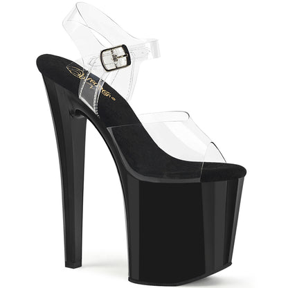 ENCHANT-708 8" Heel, 3 3/4" PF Ankle Strap Sandal
