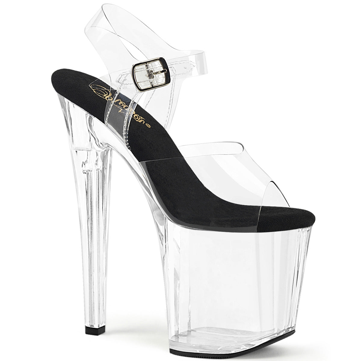 ENCHANT-708 8" Heel, 3 3/4" PF Ankle Strap Sandal