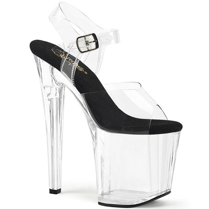 ENCHANT-708 8" Heel, 3 3/4" PF Ankle Strap Sandal
