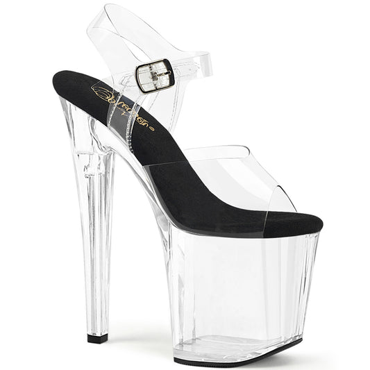 ENCHANT-708 8" Heel, 3 3/4" PF Ankle Strap Sandal
