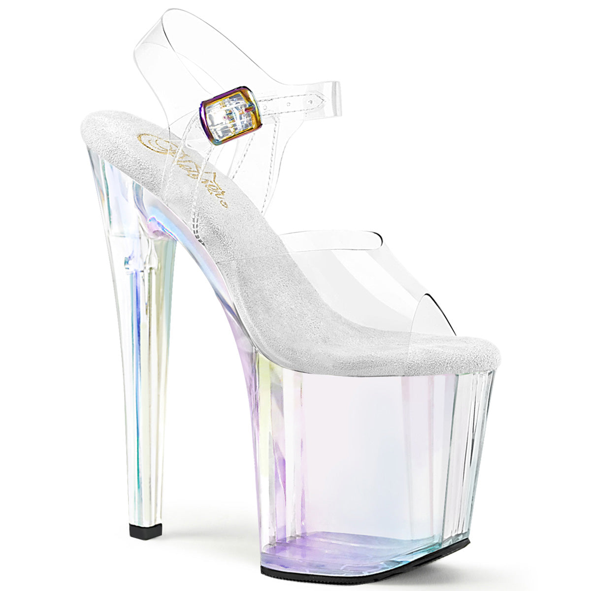 ENCHANT-708HT 8" Heel, 3 3/4" PF Ankle Strap Sandal