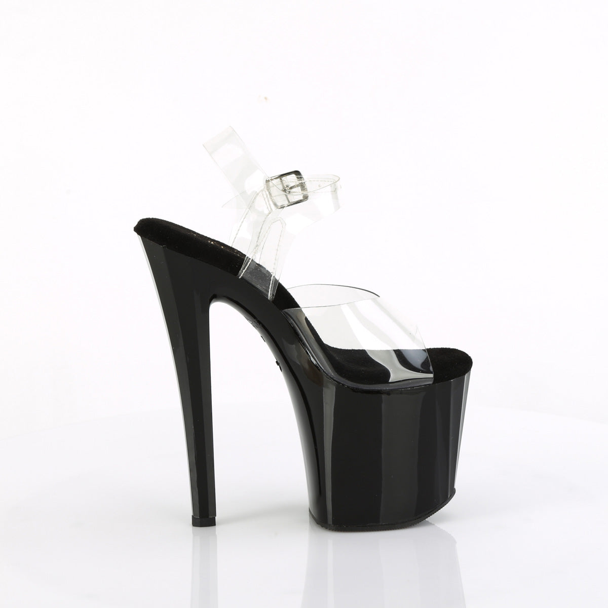 ENCHANT-708LT-CIRCLE *8" Heel, 3 3/4" PF LED Illuminated Ankle Strap Sandal
